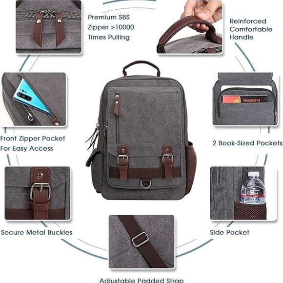 WOWBOX‎ Sling Bag for Men Women Sling Backpack Laptop Shoulder Bag Cross Body main image 9